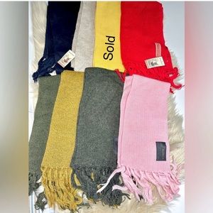 Alpaca Scarf Unixes Made in Peru in red, green,beige,blue, pink,mustard